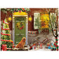 Lavievert Jigsaw Puzzle 500 Piece Puzzle For Adults And Kids - Christmas On Doorstep, Smiling Golden Retriever