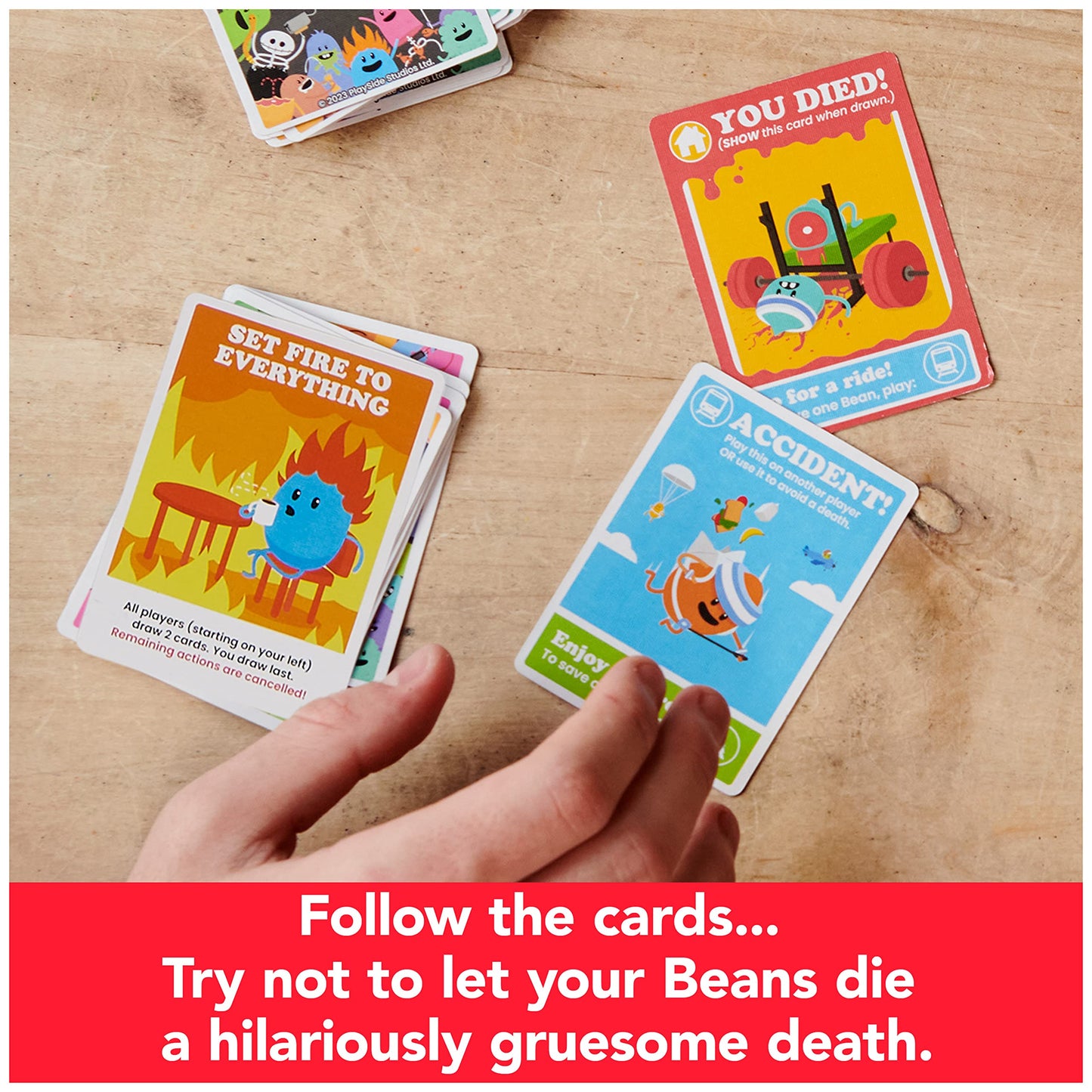 Spin Master Games Dumb Ways to Die Card Game, Survival Strategy for 2-5 Players, Ages 12+, Multicolor, Model 6066886-1086756