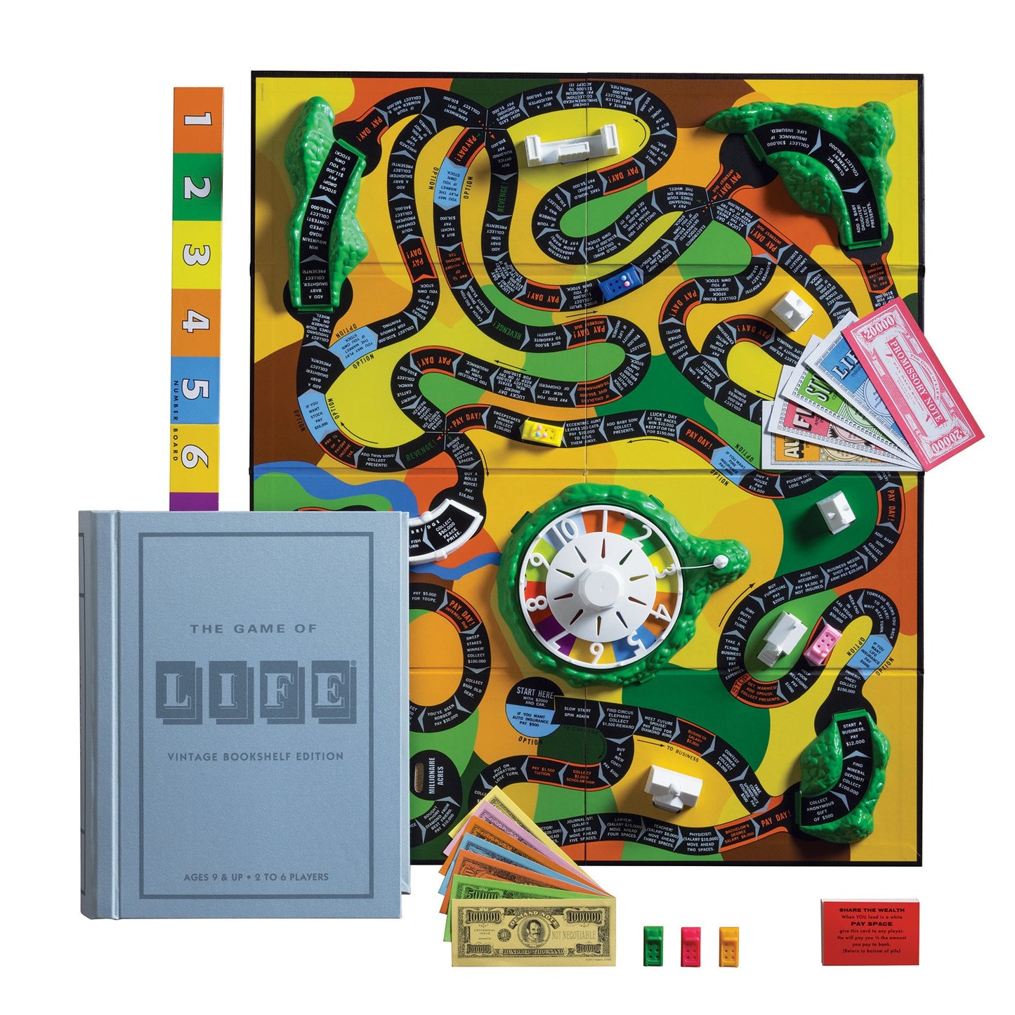 Ws Game Company The Game Of Life Vintage Bookshelf Edition