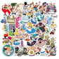 50 Cartoon Alice In Wonderland Stickers Waterproof Stickers Vinyl Sticker Clings Water Bottles Laptop Scrapbooking Computers Pho