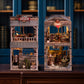 Wondyland Book Nook Kit - Diy Miniature House & Dollhouse Alley Model Kit, Puzzle Bookshelf Library Decor With Led Light, Craft