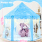 Evoionos Frozen Princess Tent For Girls, Kids Play Tent With Snowflake Lights, Castle Playhouse For Children Indoor Outdoor Game