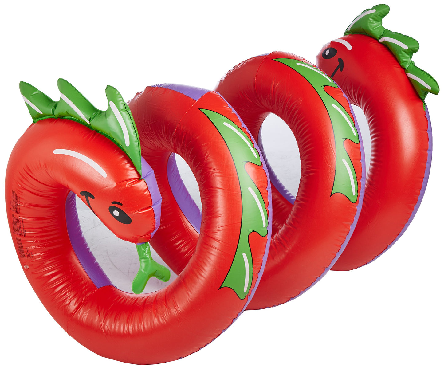 Swimline Two Headed Curly Serpent Pool Float - 8" Purple/Green Plastic Model 9087