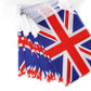 Uk British Flag,100Feet/76Pcs United Kingdom Union Jack National Country World Pennant Flags Banner,Party Decoration Supplies Fo