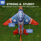 TOY Life 2Pack Kites for Kids Ages 4-8  Kite mature-themed  Easy to Fly Large Fighter Jet Kite for Outdoor Fun  Durable Ripstop Fabric with 300ft String  Perfect Beach & Park Toy for Boys & Girls