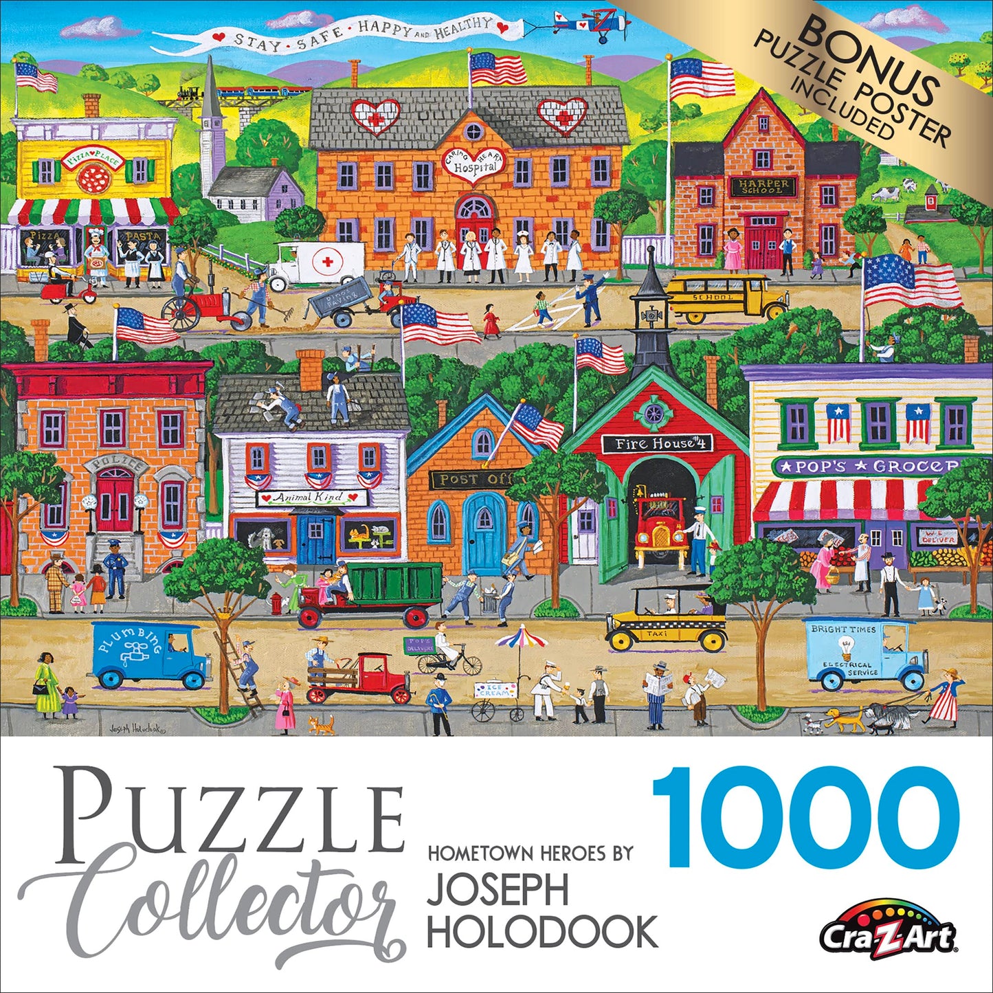 Roseart - Puzzle Collector - Hometown Heroes - 1000 Piece Jigsaw Puzzle For Adults