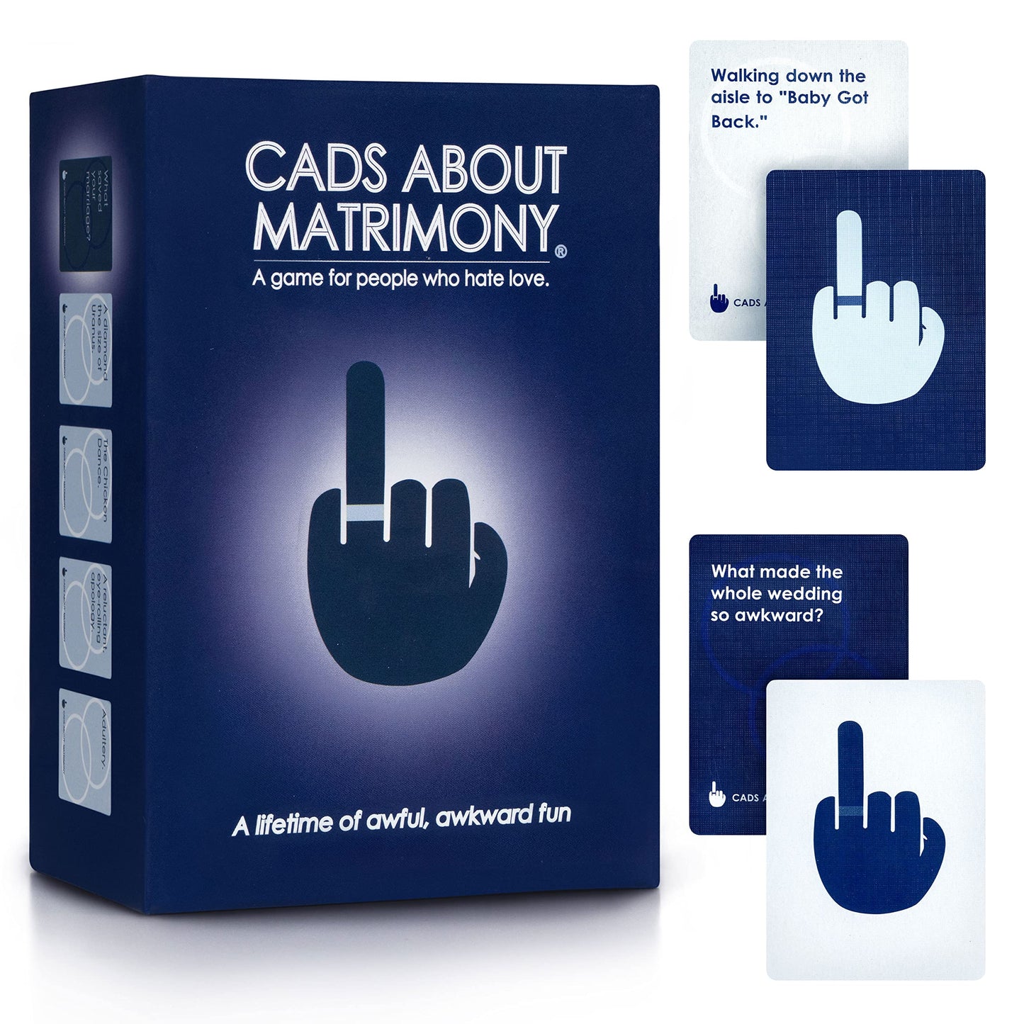 Cads About Matrimony Fun Adult Card Games for Couples, Date Nights, Medium Blue, Cardboard, 4+ Players, Ages 17+