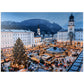 MyPuzzle 1000 Piece Jigsaw Puzzle - Christmas Market in Salzburg, Colorful Cardboard for Adults