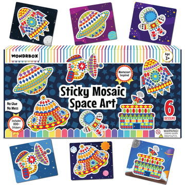 Wondrbox Sticker Art Activity  Animal, MessFree Fun For Kids, 800+ 3D Foam Stickers, Craft Kits, Diy Scrapbooking Activity, Gi