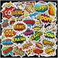 Cool Superhero Stickers 615 Count Boom Party Favors Goodie Gifts Bags Decor For Birthday Invitations Adhesive Stickers Decorations Cartoon Comic Style Stickers