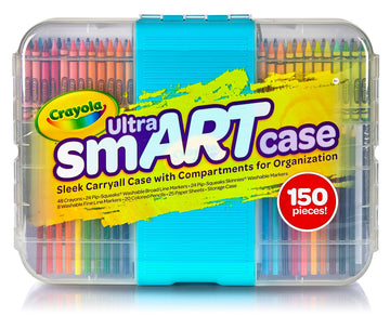 Crayola Ultra Smart Case, 150 Pieces, Art Set For Kids, Gift, (Model: 04-6810)