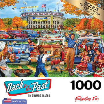 Roseart - Back To The Past - Tailgating Fun - 1000 Piece Jigsaw Puzzle For Adults