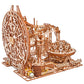 Wood Trick Wooden Marble Run Electric Motorized - 3D Wooden Puzzles For Adults And Kids To Build - 15X14 In - Roller Coaster Wooden Model Kits For Adults And Teens To Build