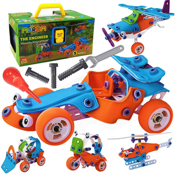 Marom Educational Building Toys for Kids Age 6-8 - STEM Activity Kit, Model 61 - Perfect Birthday Gift for Boys 5-7, 7-10
