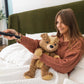 Hugimals Charlie The Puppy 4.5 Lb Heavy Cute Weighted Comfort Plush Large Unscented Self Care Stuffed Animal For All Ages - Kids, Teens And Adults