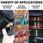 Wirefy 1 Gauge 38 Wire Lugs - Copper Cable Lugs - Battery Terminal Connectors - Ring Terminals - Crimp Battery Cable Ends - 22 P