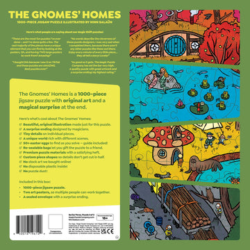 The Gnomes' Homes 1000 Piece Jigsaw Puzzle by Magic Puzzle Company - Series Three