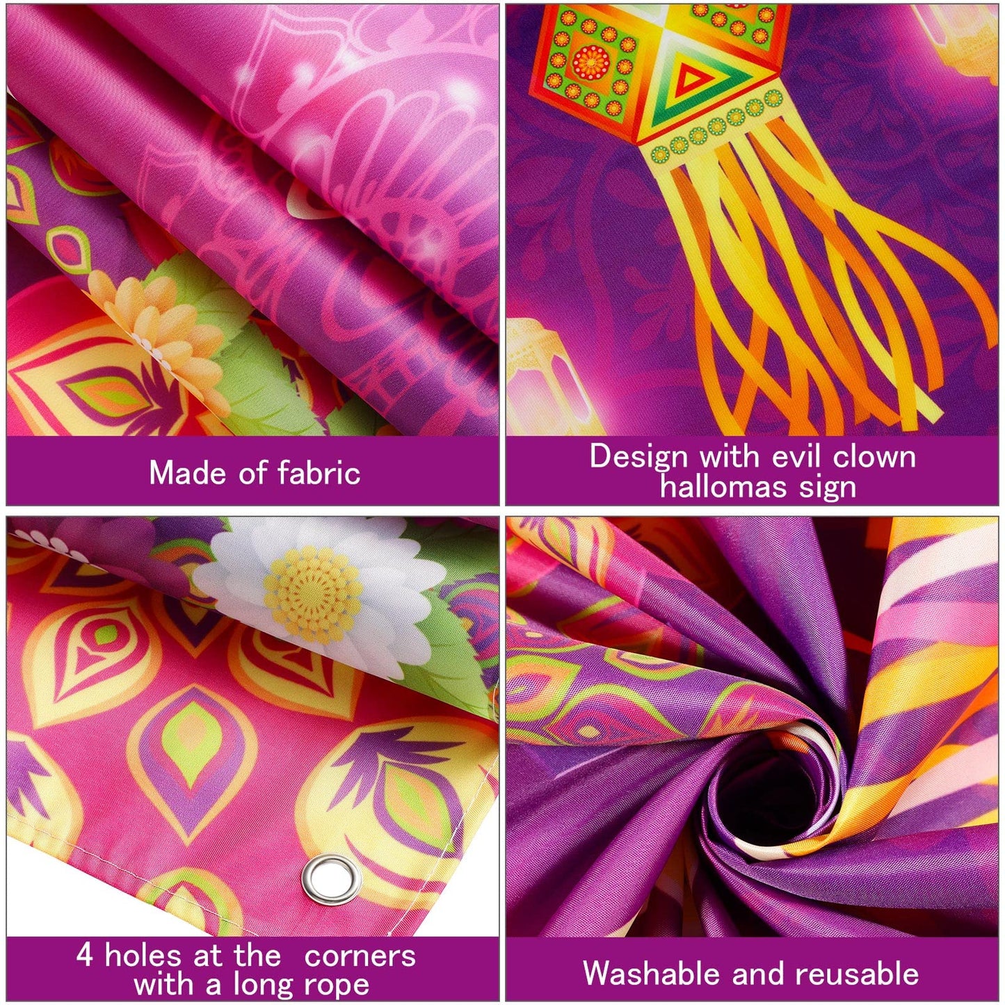 Happy Diwali Backdrop Banner Decor, Festival of Lights Party Photography Backdrop Decorations for Happy Diwali Party Indian Deep