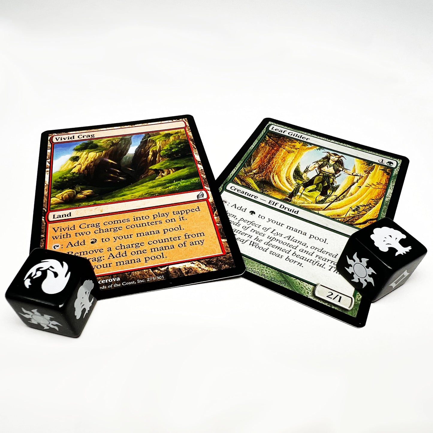 Citadel Black Mtg Mana Dice Set Of 16 Premium Dice – With Velvet Drawstring Pouch, Magic: The Gathering