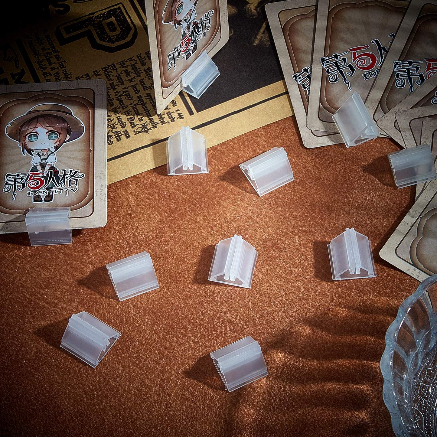 48 Pieces Clear Game Card Stands Holders For Diy Board Game Party Favor