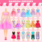 70 Pcs Doll Clothes And Accessories Kit, Including 4 Princess Gowns 8 Fashion Dresses 3 Tops 3 Pants 2 Bikini Swimsuits 20 Shoes 10 Hangers 20 Accessories For 11'-12' Dolls1