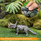 Eku Easyku Dinosaur Toys Tyrannosaurus Triceratops Quetzalcoatlus With Chomp Action, Movable Head Attack Motion, Wing Flapping A