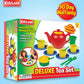 Kidzlane Play Tea Set, 15+ Durable Plastic Pieces, Safe and BPA Free for Childrens Tea Party and Fun