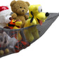 Simple Houseware 2 Pk - Stuffed Animals Jumbo Toy Storage Hammock, Grey