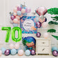 Smlpuame 40 Inch Number Balloon 0-9 Green Large Number 70 Balloons,Digital Balloons For Birthday Party Celebration Decorations S