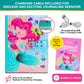 Decorably Glittery A5 Mermaid Locking Journal For Girls 6-8 With Lock Code And Music, 80 Sheets Mermaid Notebook Little Girl Dia