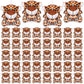 Shappy 50 Pcs Mini Animal Plush Toys Small Stuffed Animals Bulk Cute Tiny Plushies Keychains For Gift Party Carnival Prize(Leopa