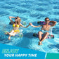 Pool Floats - 2 Pack Pool Floats Adult Size, Inflatable Pool Floats Rafts 4-In-1 Multi-Purpose