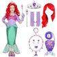 Spooktacular Creations Deluxe Mermaid Costume Set With Red Wig And Headband (Toddler (3-4))