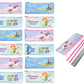 Jiada Set Of 12 Pouch Stationery Pack  Each Pack Includes Fancy Pouch, Pencils, Ruler, Eraser And Sharpener. Best Return Gift F