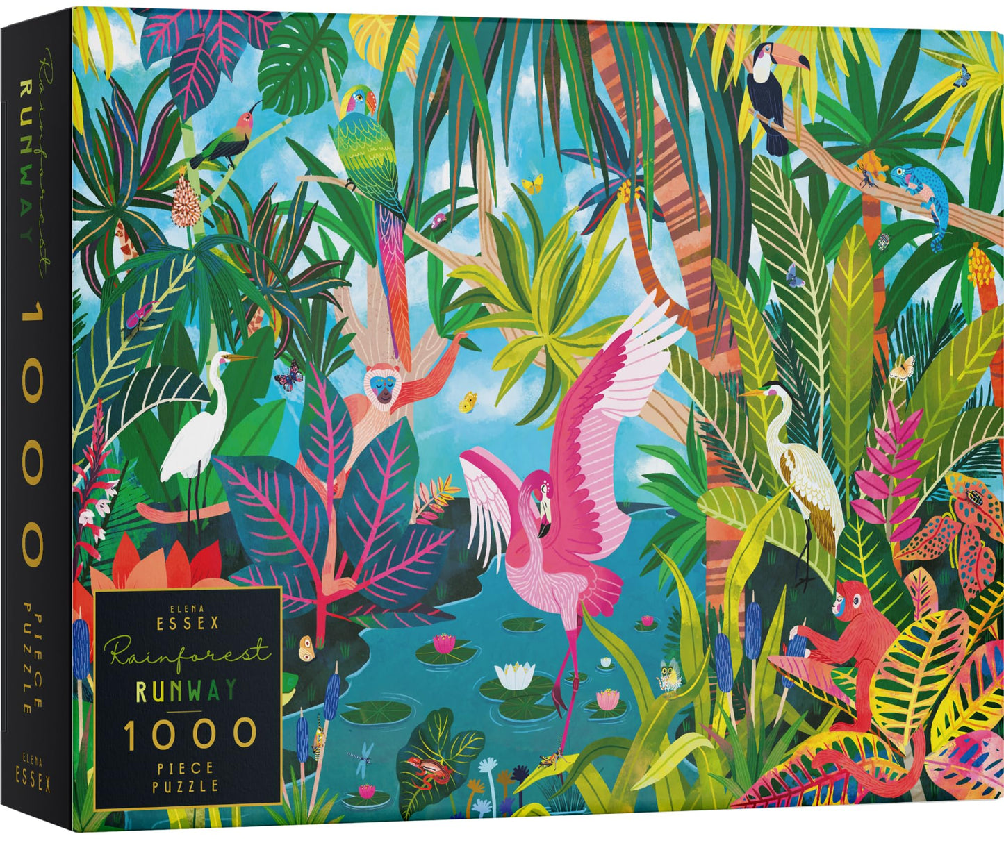 Elena Essex 1000 Piece Jigsaw Puzzles For Adults - Dream Away, Journey, Roar Power, Zodiac Animals, Rainforest Runway (Rainfores