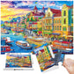 ALL4JIG Harbor City Fun Jigsaw Puzzles for Adults and Kids, 500 Pieces, 19 x 14, Christmas Secret Santa Gift, White Elephant Gif