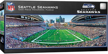 Masterpieces Nfl Seattle Seahawks Stadium Panoramic Jigsaw Puzzle, 1000 Pieces - 13' X 39' (91431)