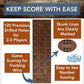 We Games Cribbage Board With Pegs - Cribbage Set Of Playing Cards & 9 Metal Pegs - Fun Family Game Night - Travel Cribbage Board, Walnut Stained