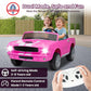 Wanan 24V Licensed Shelby Electric Car for Kids, Ride On Toy with Remote Control, Bluetooth Music, Adjustable 3 Speed, Multiple