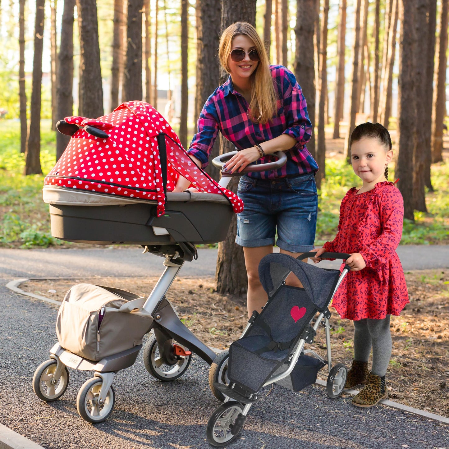 Baby Doll Stroller For Toddlers 3 Year Old Girls Gift - Push Pram Baby Carriage