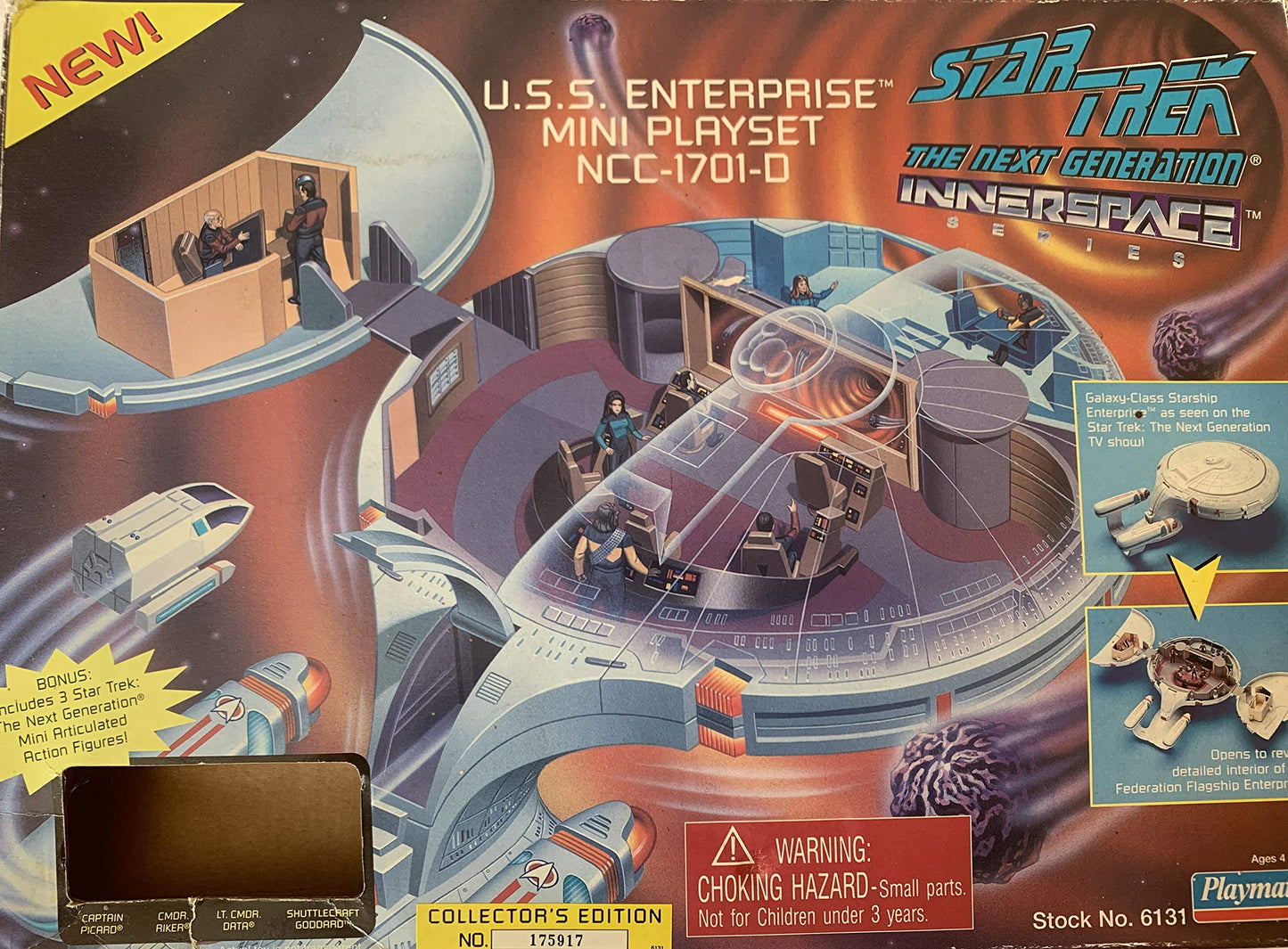 Star Trek The Next Generation Innerspace Playset - U.S.S. Enterprise Ncc-1701-D