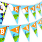 Golf Party Happy Birthday Banner Pennant