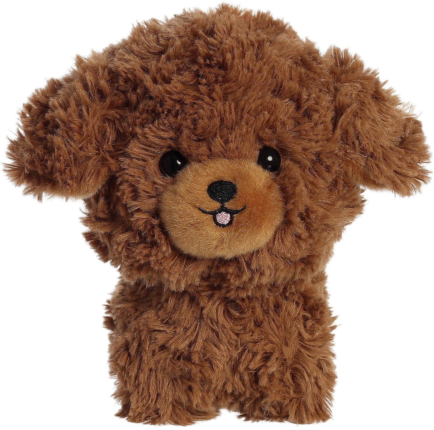 Aurora® Poodle Stuffed Animal - Brown, 6.5 Inches, Polyester - Playful Teddy Pets™ Model 02553