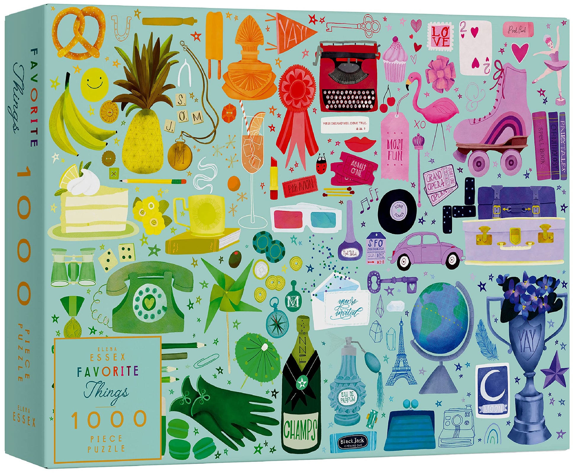 Elena Essex Jigsaw Puzzles 1000 Pieces for mature-themeds - Favorite Things | mature-themed Puzzles | 1000 Piece Puzzle for mature-themeds | Puzzle Presents for Women | Jigsaw Puzzle Size 28 x 20 inches