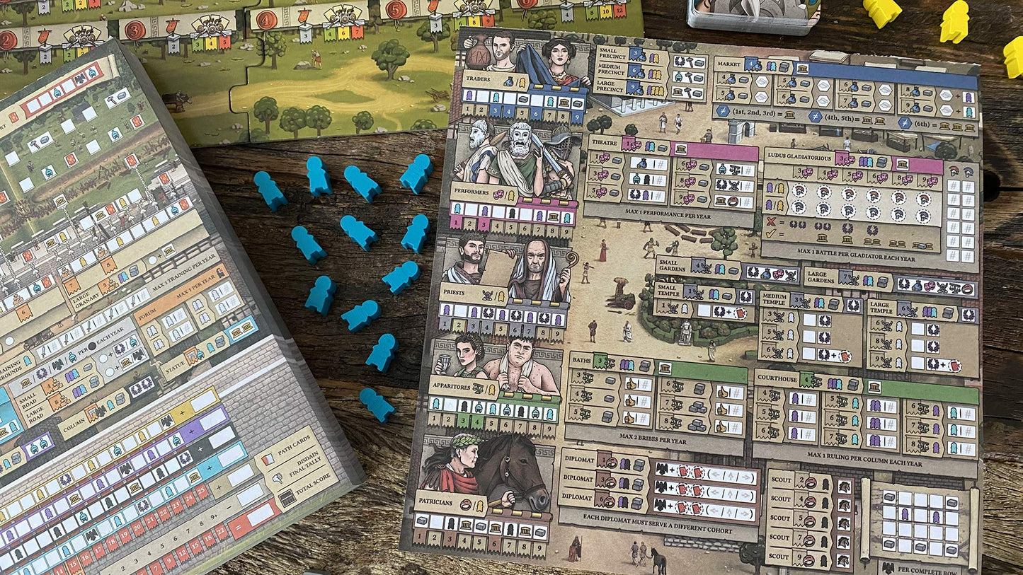 Renegade Game Studios Hadrian's Wall Strategy Board Game, 1-6 Players, 60 Min Playtime, Grey, Cardboard, RGS02200