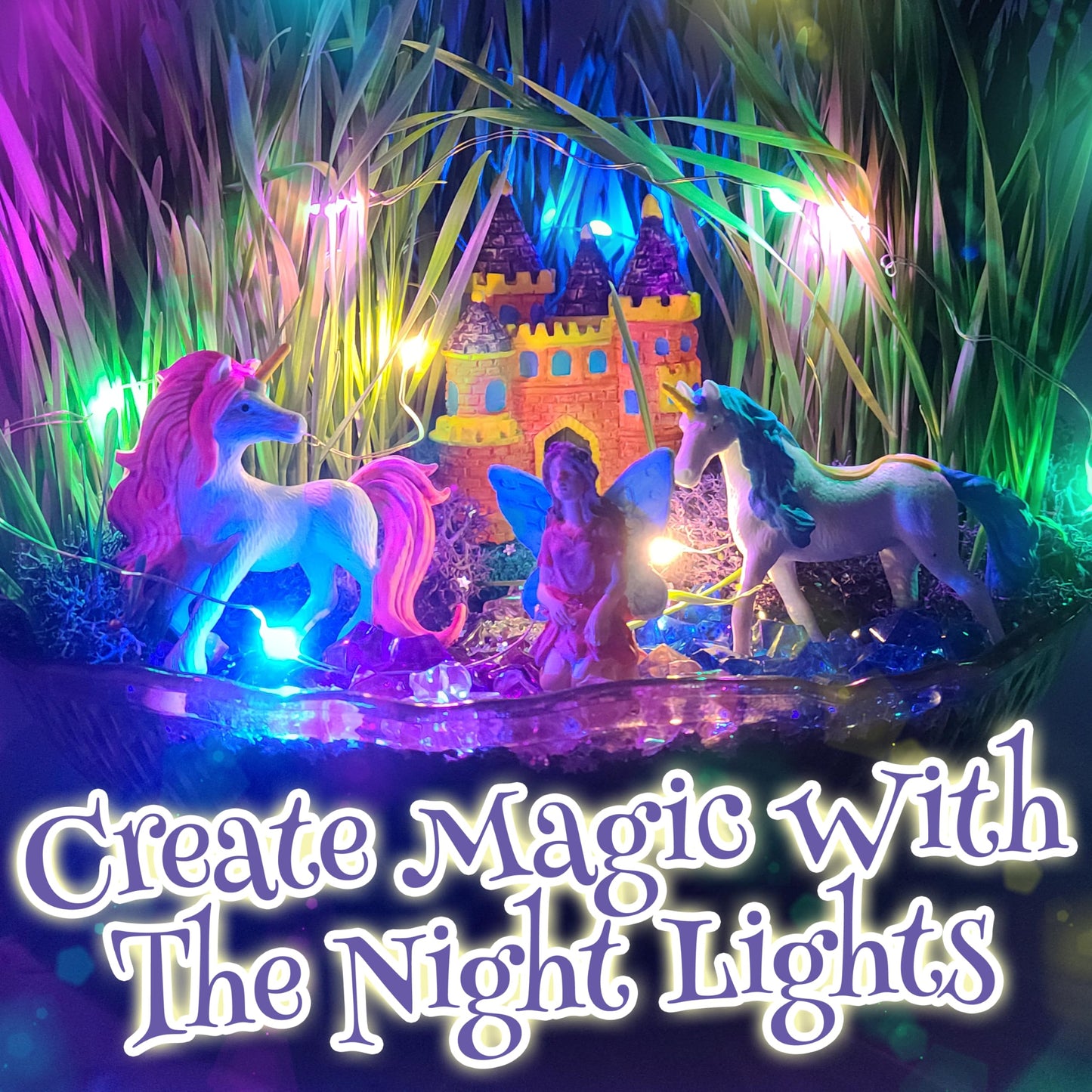 Bloonsy Unicorn Fairy Garden Kit For Kids | Light Up Fairy Unicorn Terrarium Kit | Science Stem Toys Presents | Unicorn Arts And