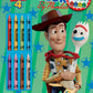 Toy Story Disney 4 32-Page Color by Number Activity Book with 8 Crayons 45662 Bendon