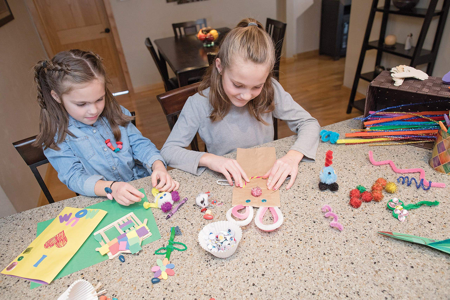 Creativity Street Jumbo Bendable Stem, 12-in. x 6-mm, Red 600 per Bag