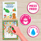 Scentco Holiday Water Magic (2 Pack - Candy Cane & Gingerbread) - Patented Gourmet Scented Reusable Water Reveal Activity Books