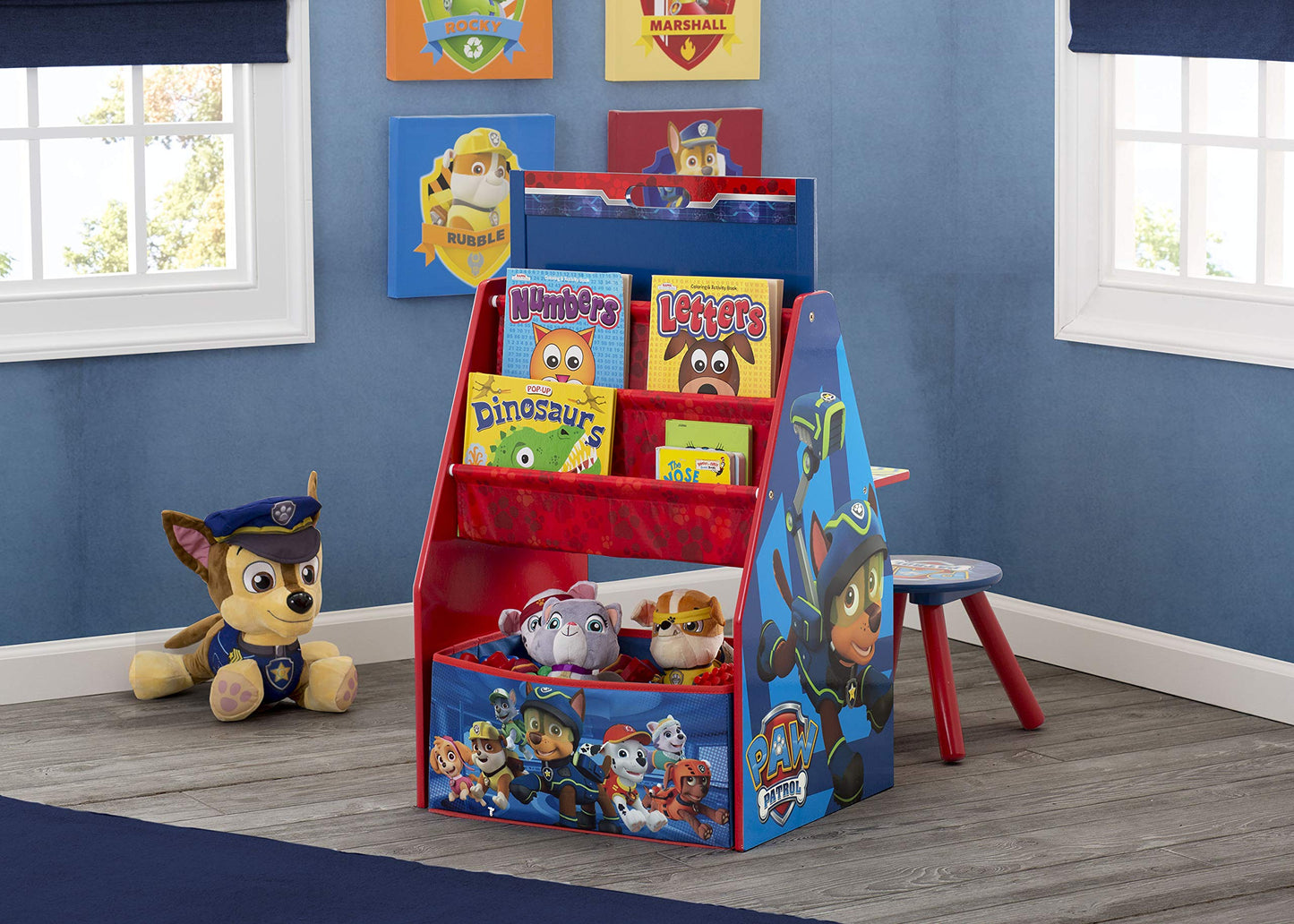 Delta Children Kids Easel and Play Station - Ideal for Arts & Crafts, Homeschooling and More, Nick Jr. PAW Patrol - Greenguard G
